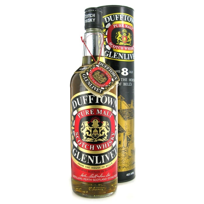 DUFFTOWN GLENLIVET スコッチウイスキー 750ml THE GLENLIVET DUFFTOWN PURE MALT 8Y 75CL - CLUB MALT