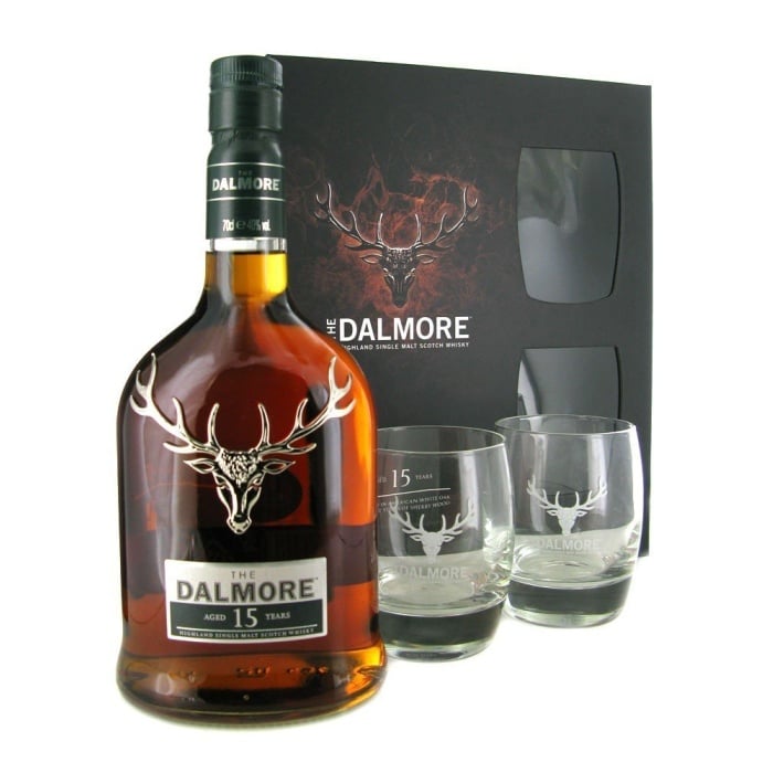 Dalmore 15 Year Old 2 Glass Gift Pack 40% 70cl - RMW