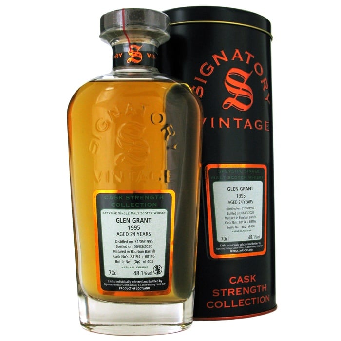 Glen Grant 1995 24 Year Old Signatory Vintage Cask Strength 48.1
