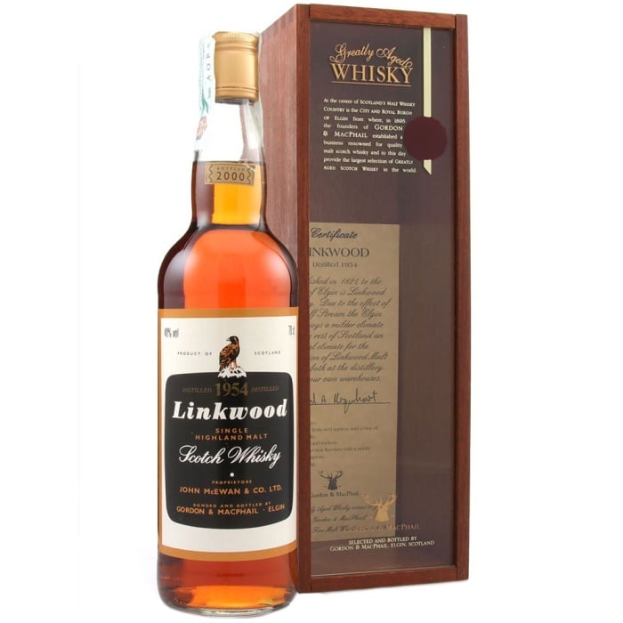 Linkwood 1954 Gordon and MacPhail b.2000 40% 70cl - RMW