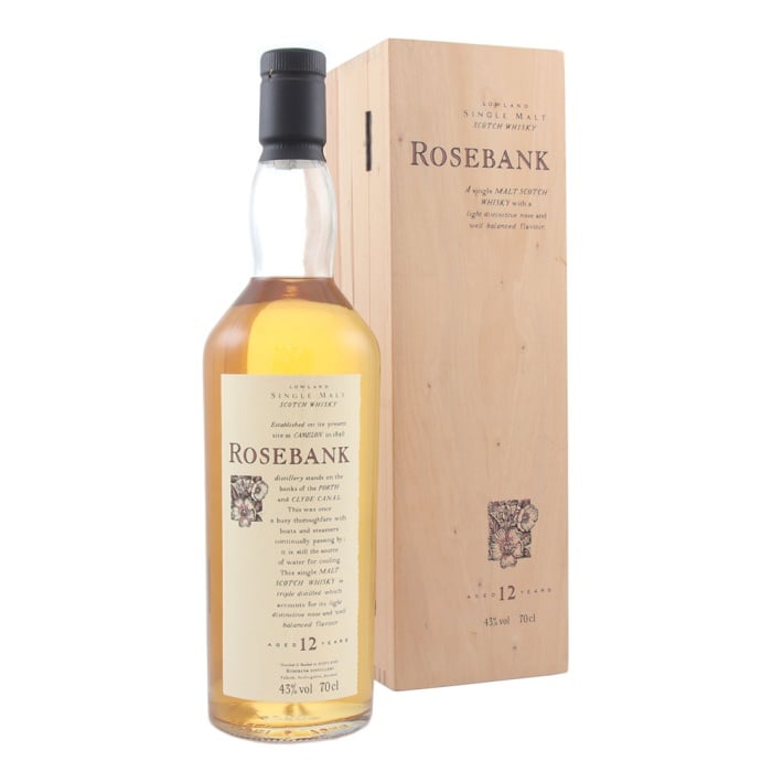 Rosebank 12 Year Old Flora and Fauna Wooden Box 43% 70cl - RMW