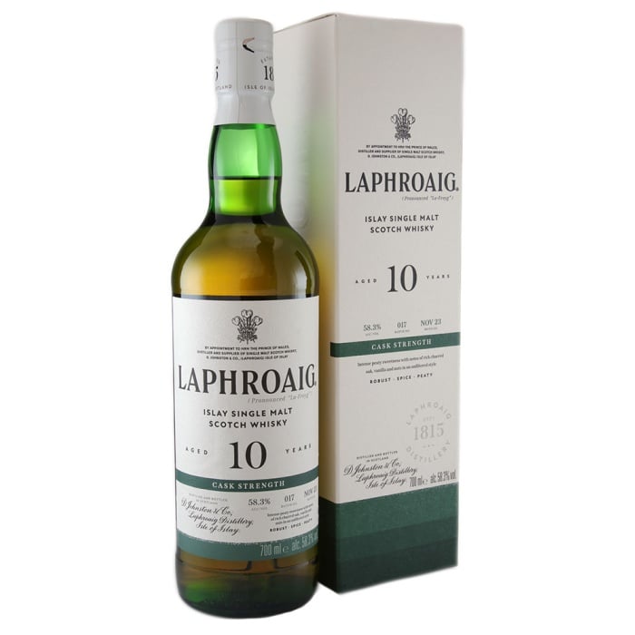Laphroaig 10 Year Old Cask Strength Batch 17 58.3% 70cl - RMW