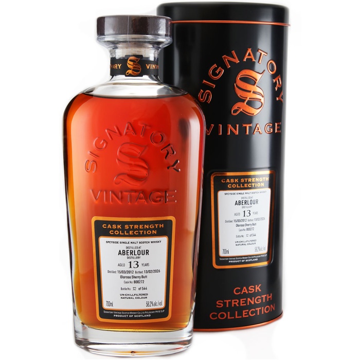 Aberlour 2012 13 Year Old Signatory Cask Strength #800272 Oloroso