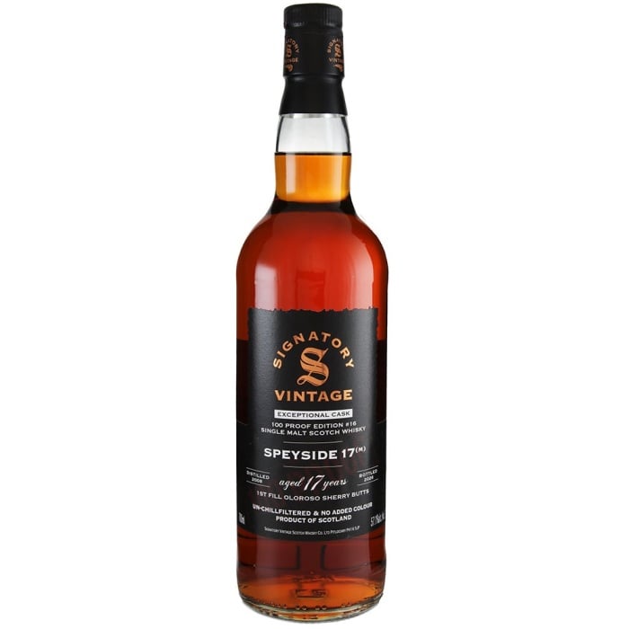 Speyside (M) 2008 17 Year Old Signatory 100 Proof #16 57.1% 70cl - RMW