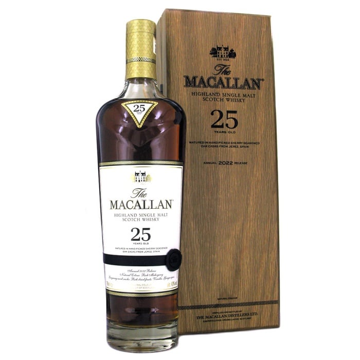 Macallan 25 Year Old Sherry Oak 2022 43% 70cl - RMW