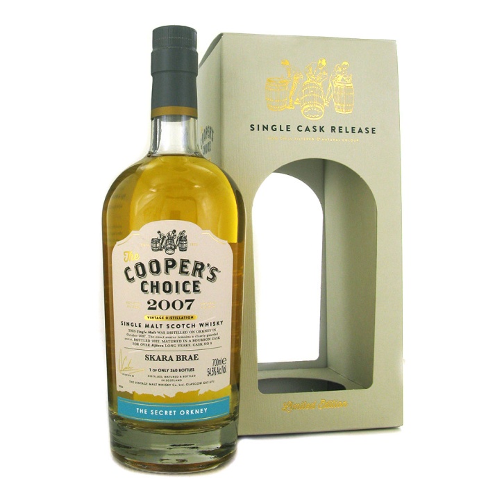 Skara Brae Secret Orkney 2007 15 Year Old Coopers Choice 54.5