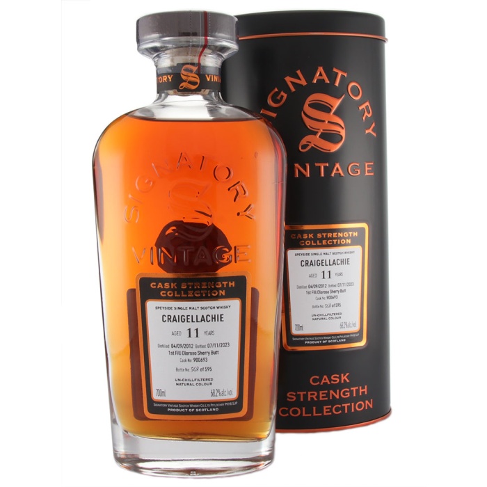 クライゲラキ 2012蒸留 11年 エクセプショナルカスク Craigellachie 2012 11 Year Old Signatory Cask Strength 68.2% 70cl