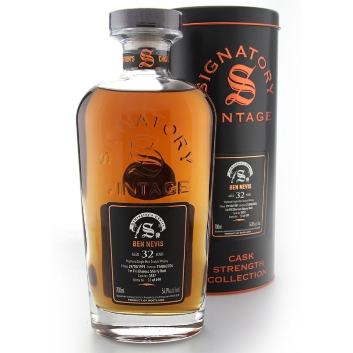 Ben Nevis 1991 32 Year Old Signatory Symington's Choice #3837 54.9