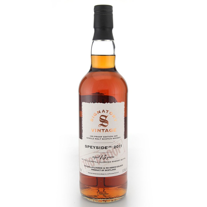 Speyside (M) 2011 13 Year Old Signatory 100 Proof #25 57.1% 70cl - RMW