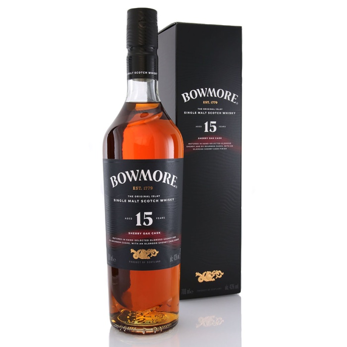 BOWMORE 15年 700ml 43% Bowmore 15 Year Old Sherry Oak 43% 70cl - RMW