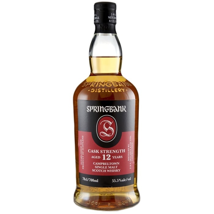 ウイスキー SPRINGBANK CASK STRENGTH 12 YEARS 700ml Springbank 12 Year Old Cask Strength 2025 55.5% 70cl - RMW