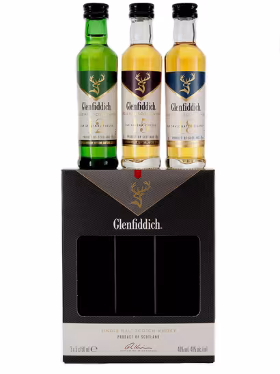 Glenfiddich 12, 15 & 18 Year Old Gift Pack 3x5cl