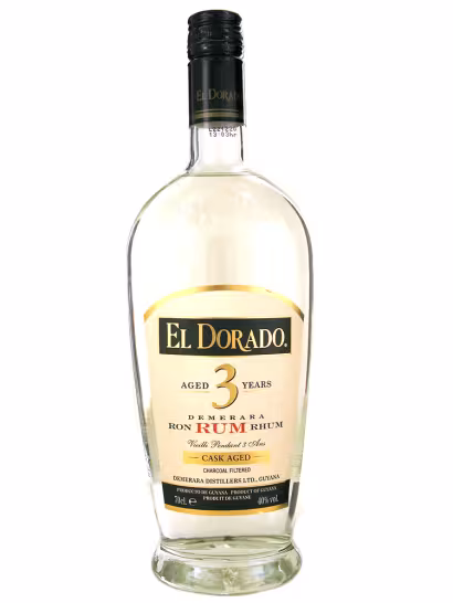 El Dorado 3 Year Old White Rum 40% 70cl