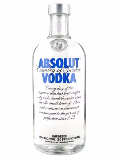 Absolut Blue Vodka 40% 70cl