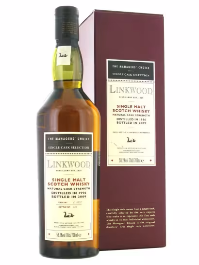 Linkwood 1996 Managers Choice 58.2% 70cl