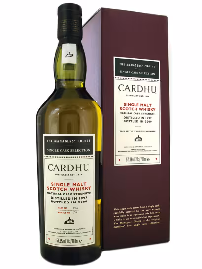 Cardhu 1997 12yo Managers Choice 57.3% 70cl