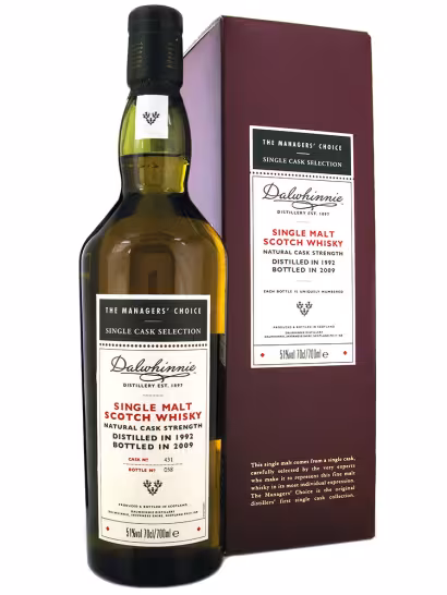 Dalwhinnie 1992 Managers Choice 51% 70cl