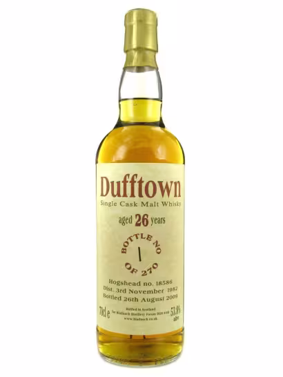 Dufftown 26 Year Old Bladnoch Distillery Forum Bottling - Bottle No. 1 of 270