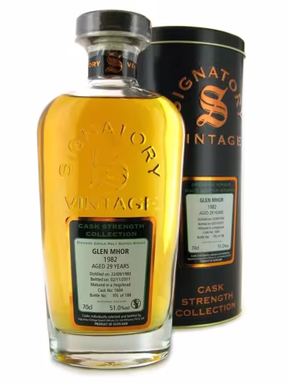 Glen Mhor 1982 29 Year Old Signatory Cask Strength 51% 70cl