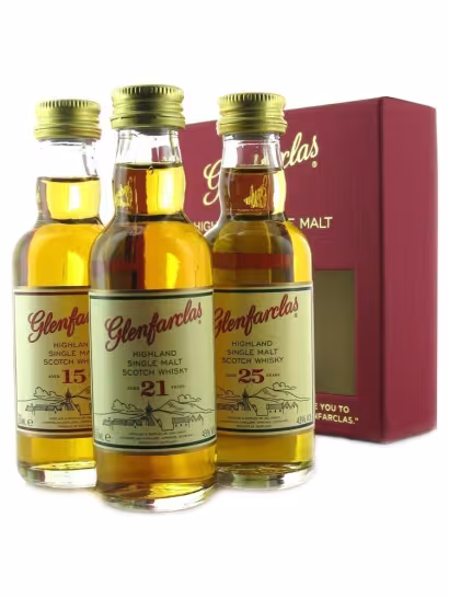 Glenfarclas 15, 21 & 25 Year Old Gift Pack 3x5cl