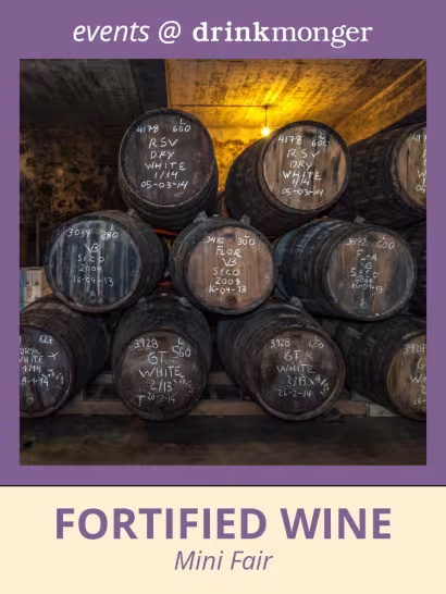 Fortified Wine Mini Fair Drinkmonger Bruntsfield 10th November 7pm