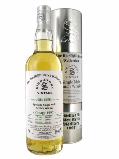 Glen Keith 1997 20 Year Old Signatory 46% 70cl