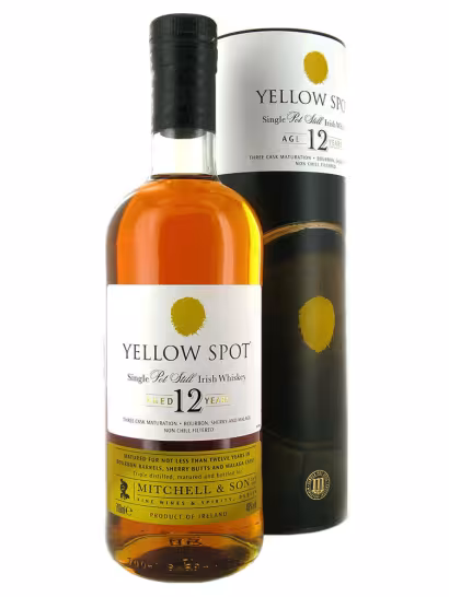 Yellow Spot 12 Year Old Single Pot Still Irish Whiskey 46% 70cl