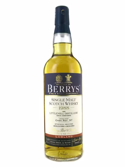 Littlemill 1988 Berry Brothers 46% 70cl