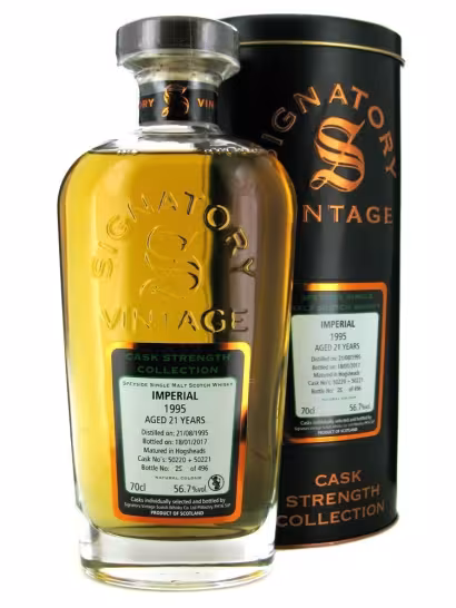 Imperial 1995 Signatory Cask Strength 55.6% 70cl