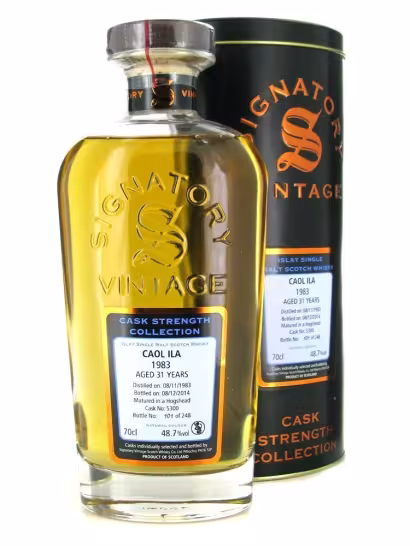 Caol Ila 1983 31 Year Old Signatory Cask Strength 48.9% 70cl