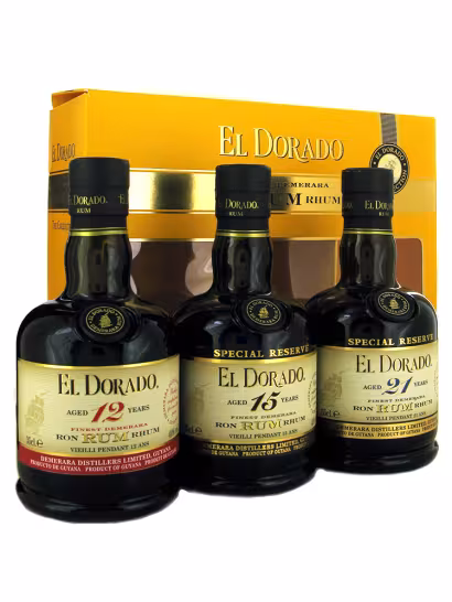 El Dorado Rum 12/15/21 Giftpack 43% 3x35cl