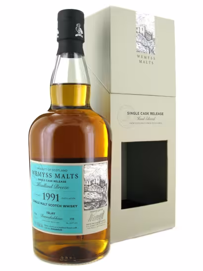 Bunnahabhain 1991 Wemyss Malts 'Headland Breeze' Single Cask 46% 70cl