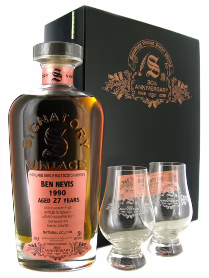 Ben Nevis 1990 Cask #1505 Signatory 30th Anniversary 59.4% 70cl