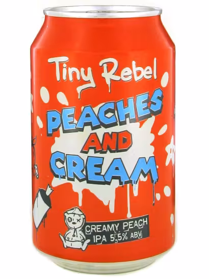 Tiny Rebel Peaches and Cream  IPA 5.5% 33cl