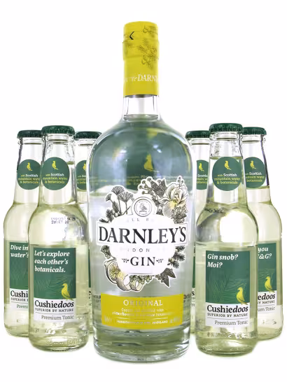 Darnleys Original Gin & Cushiedoos 70cl + 12x200ml G&T Bundle