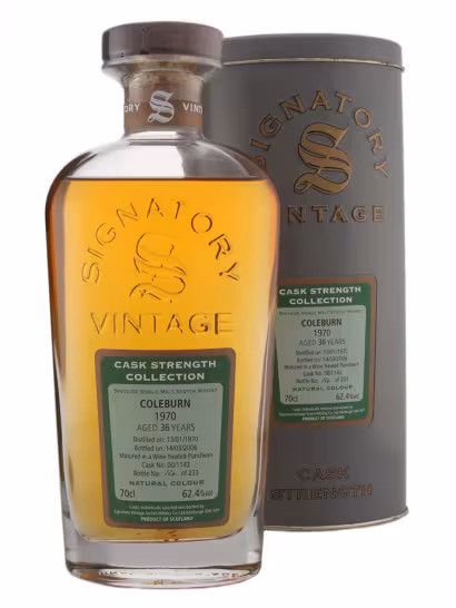 Coleburn 1970 36 Year Old Signatory Vintage 62.4% 70cl