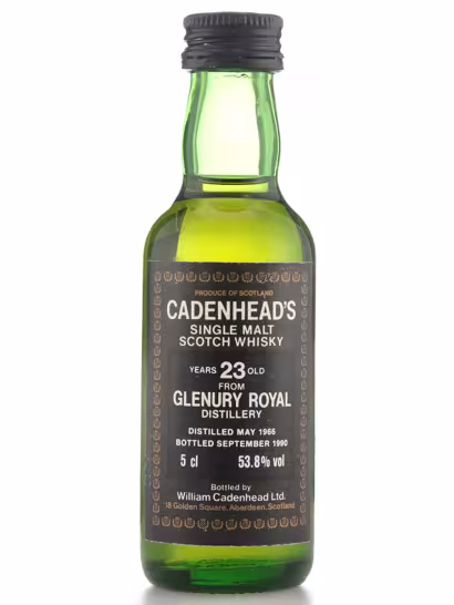 Glenury Royal 1966 23 Year Old Cadenheads MINI 53.8% 5cl