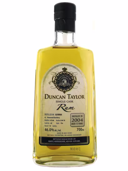 Diamond Distillery Pot Still Rum 2004 13 Year Old Duncan Taylor 46% 70cl