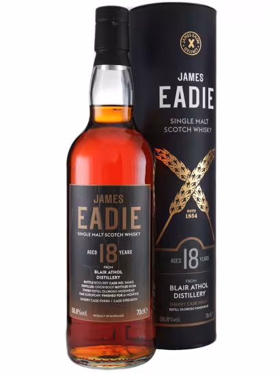Blair Athol 2007 18 Year Old James Eadie 2nd Fill Oloroso HHD Finish 56.8% 70cl