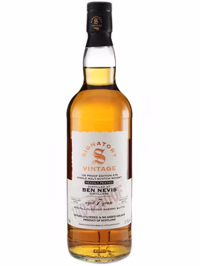 Ben Nevis 2019 Heavily Peated Signatory 100 Proof 2nd Fill Oloroso 57.1% 70cl
