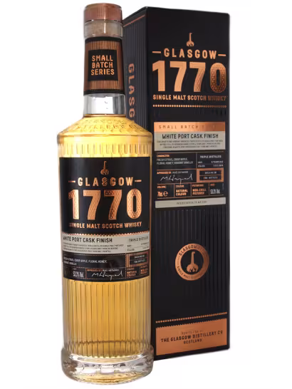 Glasgow 1770 6 Year Old White Port Cask Finish Triple Distilled 53.3% 70cl