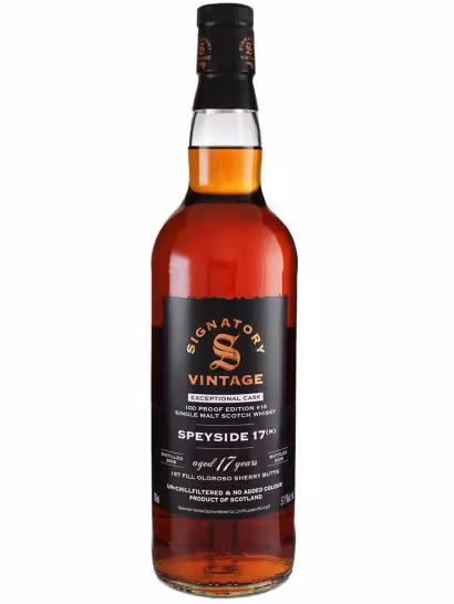 Speyside (M) 2008 17 Year Old Signatory 100 Proof #16 57.1% 70cl