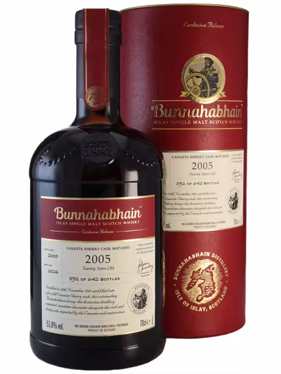 Bunnahabhain 2005 20 Year Old Canasta Single Cask UK Exclusive 53.8% 70cl
