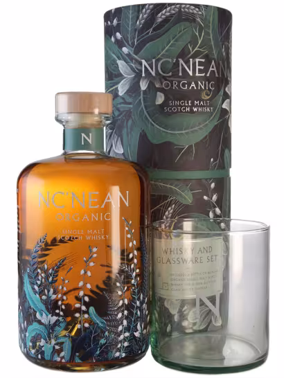 Nc'nean Single Malt with Whisky Glass in Gift Tube 46% 70cl
