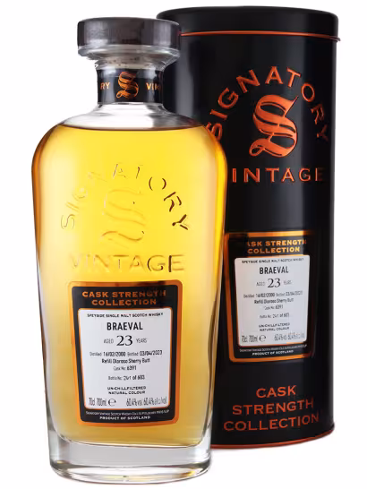 Braeval 2000 23 Year Old Signatory CS Refill Sherry Butt 70cl