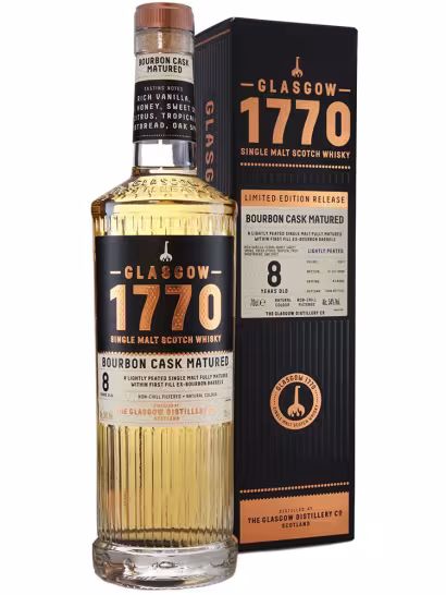 Glasgow 1770 8 Year Old Bourbon Cask Matured 54% 70cl