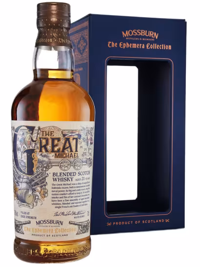 The Great Michael 21 Year Old Mossburn Ephemera Collection 57.8% 70cl