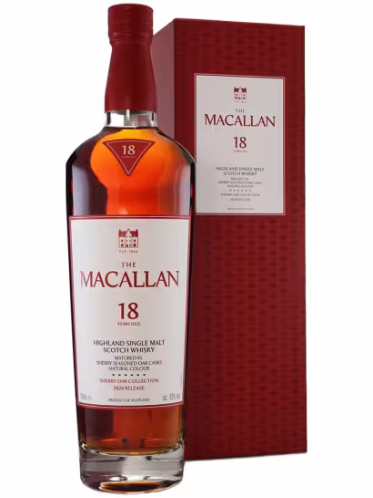 Macallan 18 Year Old Sherry Oak 2026 43% 70cl