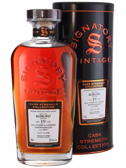 Glenlivet 2006 19 Year Old Signatory Cask Strength 58.1% 70cl