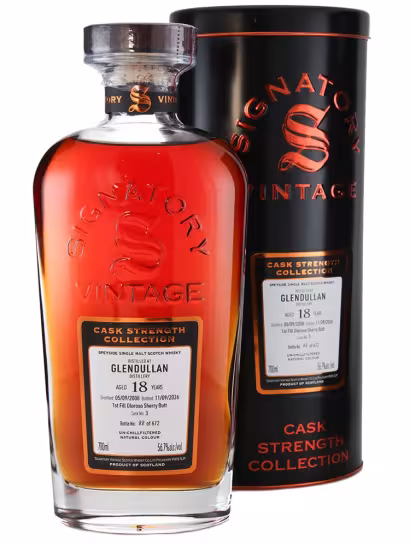 Glendullan 2008 18 Year Old Signatory CS FF Oloroso Sherry Butt 56.7% 70cl